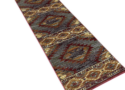 Carpet King Cabin Style Distressed Antiquated Runner Area Rug Bear Wildlife Animal Country Hunting Southwest Wilderness Design 769 (2 Feet X 7 Feet)