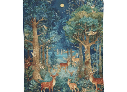 Deer Throw Blanket Soft Flannel Blanket 60"x50" in Bed Blanket Home Decor for Room Sofa Couch All Season