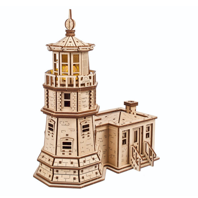 UGEARS Split Rock Lighthouse 3D Wooden Puzzles for Adults – Wooden Model