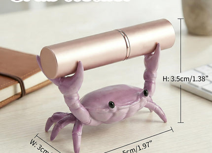 IYHVIXN 3 Packs Desk Crab Pen Holder,Creative Crab Pen Stand Holder,Weightlifting Crabs Penholder Bracket Storage,New Cute Crab-Shaped Pen Holders,Funny Desk Decor for Office Desks,Studio