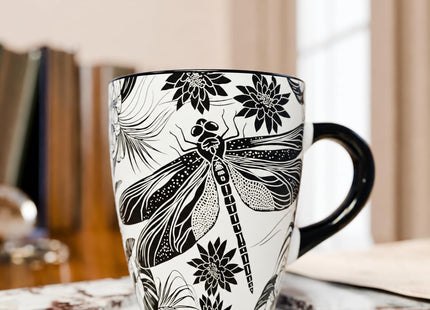 Color Changing Dragonfly Coffee Mug 12oz – Unique Dragonfly Gifts for Women