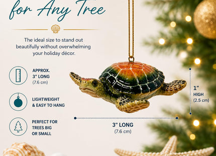 Sea Turtle Christmas Ornament for Tree