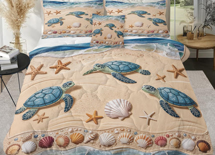 Sleepwish Coastal Comforter Queen Beach Sea Comforter Set Queen