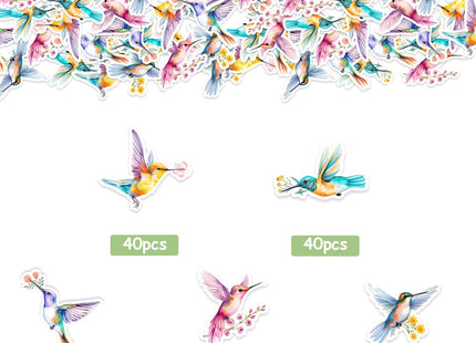 SHADOAMP Hummingbird Table Party Decorations Confetti, 200pcs Hummingbird Confetti for Bird Table Party Decorations Flowers Hummingbirds Love Decorations Women Girl