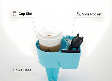 Home Queen Beach Cup Holder, Keep Drinks Stable and Out of Sand, 4 Pack