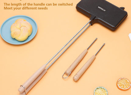 Large Sandwich Baking Tray, Interchangeable Handle Campfire Pie Maker