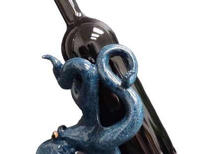 ICE Armor Octopus Decorative Wine Bottle Holder, Wine Rest Statue, Home Decor Wine Rack Display Centerpiece for Tabletops and Counters, Wine Lovers Gift