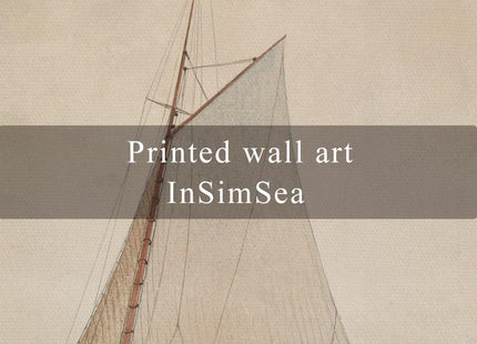 InSimSea Framed Wall Art for Living Room White Sailboat Wall Decor 8x10 In