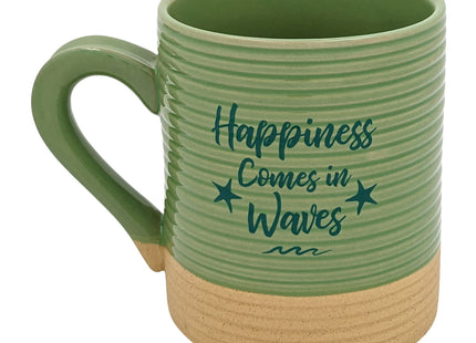 Happiness Comes in Waves Sea Turtle Mug