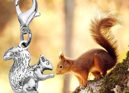 AKTAP Squirrel Lover Gift Squirrel Zipper Pull Squirrel Jewelry Animal Lover Gift For Best Friend