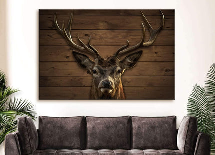 AIYISU Farmhouse Deer Pictures Wall Decor Rustic Fall Deer Wall Art 24x36