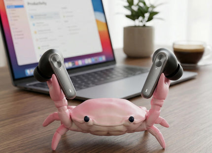 IYHVIXN 3 Packs Desk Crab Pen Holder,Creative Crab Pen Stand Holder,Weightlifting Crabs Penholder Bracket Storage,New Cute Crab-Shaped Pen Holders,Funny Desk Decor for Office Desks,Studio