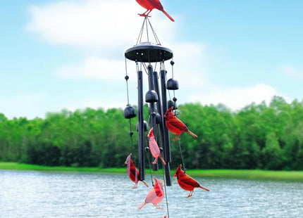 Cardinal Wind Chimes for Outside,Metal Chimes,Cardinal Gifts for Women