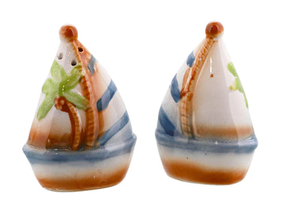 Salt and Pepper Shaker Salt Shaker - Sailboat and Palm Tree