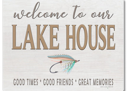 CounterArt Lake House Lure 3mm Tempered Glass Cutting Board