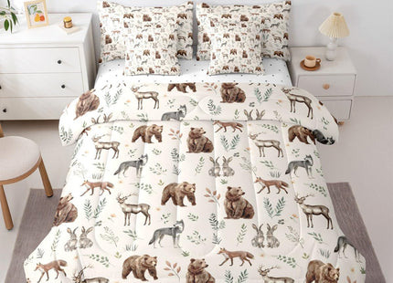 Erosebridal Woodland Animals 7 Piece Comforter Set Full Size