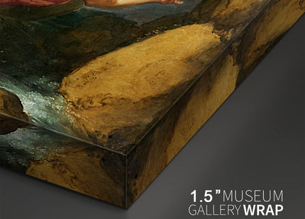 artprints1stop Canvas Print Wall Art - Jonah and The Whale, 1621 by Pieter Lastman - 24x16 inches