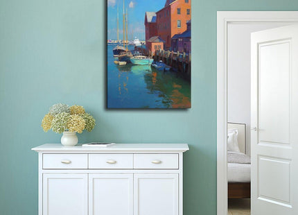BGFgdDG Portland, Maine Tourist Attractions, New England Poster Bedroom Decor Sports Landscape Office Room Decor Gift Style:Frame 12x18inch