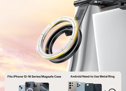 OMOTON TP02 [360° Rotating] Stable Clip Magnetic Phone Tripod for iPhone 17