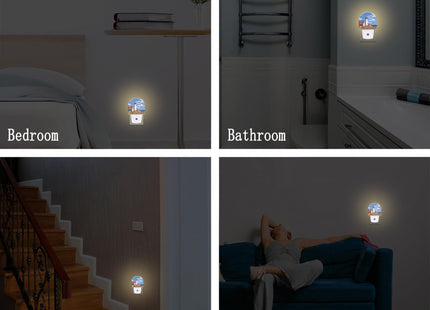 sndheke Beautiful White Lighthouse Night Light Plug into Wall, Ocean Seaside Lighthouse Dusk to Dawn Night Light Plug in,0.5w Energy Saving Sleep Friendly NightLight for Kids Boys Girls Home Decor