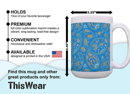 ThisWear Captain Awesome Nautical Anchor 15oz Coffee Mug - 1 Pack
