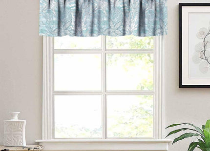 YSWOW Nautical Coastal Valance Curtain Beach Sea Starfish Coral Art Printed Window Drapes for Bedroom Living Room Decor W54xL18in Fabric 1 Panel