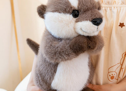Karoeiwa Cute Prayer Otter Stuffed Animal 9.8 inch Wild Realistic Sea Otter Animal Plush Toys Soft Plushies Huggable Dolls Birthday Gifts for Kids Adults