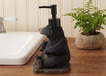 Avanti Linens - Black Bear Lodge Lotion Pump, Refillable Soap Dispenser