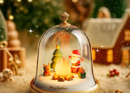 Campfire Night Light, Portable Flame Lamp with White Noise, Cute Flameless Candle Lights,Rechargeable & Dimmable Tabletop Lamp for Home Decor