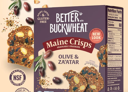 Maine Crisps Olive & Za'atar Crisps, 4 Oz (Pack of 1)