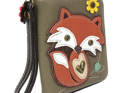 Chala Fox Zip-Around Wallet/Wristlet, Gift for Fox Lovers