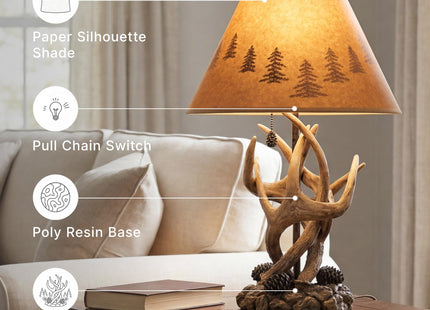 Signature Design by Ashley Derek Rustic Table Lamps, Living Room, Set of 2