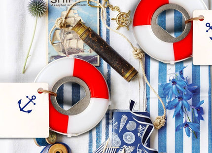 50 PCS Nautical Bottle Opener, Lifesaver Wedding Party Favors for Guests