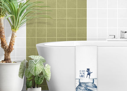 KRHFG Lake House Decor Dish Towels,Lake House Gifts,16x24 Inch