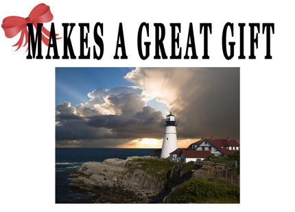 Rogue River Tactical Ocean Beach Lighthouse Kitchen Glass Cutting Board Barn Decorative Gift Light House Design