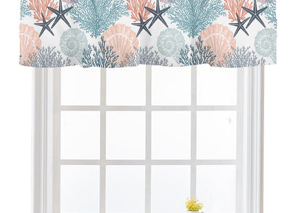 FJWMZ Summer Beach Curtains Valances for Windows Nautical Coastal Valance