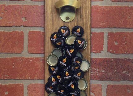 Torched Drink Beer From Here Magnetic Beer Bottle Opener with Cap Catcher (Maine) | Wall Mounted Bottle Opener Refrigerator Magnet | Makes a Great Gift for Men, Beer Lovers, and Collectors |