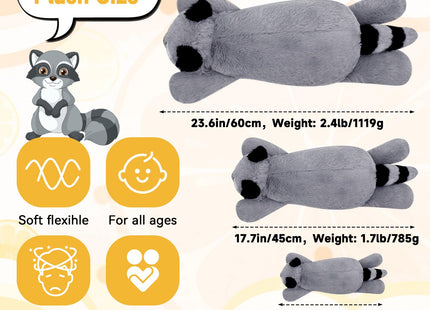 Raccoon Plush, Small Weighted Raccoon Stuffed Animals, Cute Plushies