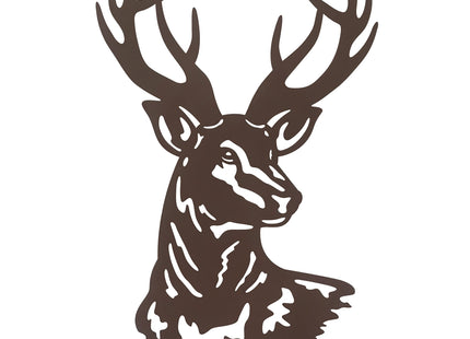 Metal Deer Wall Art,Rustic Deer Head Wall Decor Sculptures for Living Room