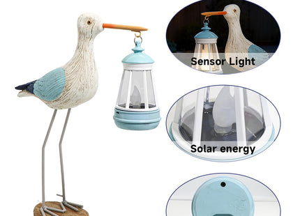 QZJDDZSW Solar Seagull Statues for Garden and Home Decor,Funny Garden Decor Beach,Pool,Patio,Lawn,Yard,Porch,Perfect Garden Gift