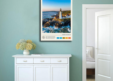 DADADADANIU Maine Photo, Maine Wall Decor, United States Poster, USA Outstanding Landscape Wall Art Poster for Home School Wall Hanging Office Kitchen Decor GiftFrame 16x24inch