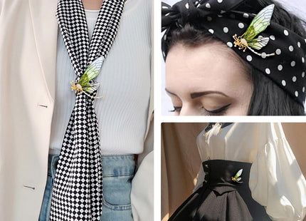 KZQtriid Brooches For Women ，Cubic Zirconia Dragonfly Brooch Pins For Women ，Dragonfly Broach ，Cubic Zirconia Broach