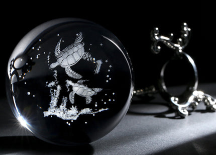 MAIBAOTA Sea Turtle Gifts for Women 3D Crystal Ball Turtle Themed Figurines