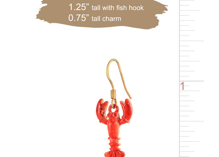 chelseachicNYC Whimsical Charm Dangle Earrings Maine Lobster