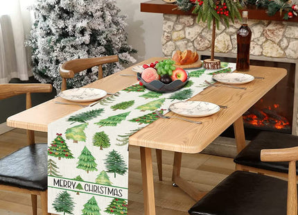 OTOSTAR Christmas Table Runner 13"x72" Christmas Gnome Deer Table Runners Tablecloth Winter Holiday Kitchen Dining Table Decoration Rectangle Xmas Table Runner for Home Party Banquet Decor (Deer Gray)