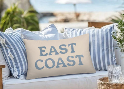 Lacama Coastal Throw Pillow Cover 12x20, Blue Coastal Room Decor, Blue Dorm Decor, East Coastal Decorative Throw Pillow Covers Pillowcases for Couch Bed Girly Room Bedroom Dorm