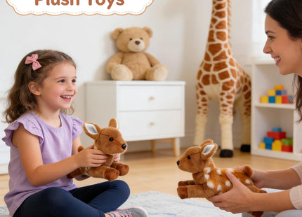 OROZCOR Deer Stuffed Animal 8” Small Deer PlushToy Gifts for Kids Adults