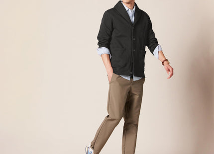 Amazon Essentials Men's Long-Sleeve Fleece Shawl-Collar Cardigan, -Charcoal Heather, X-Large