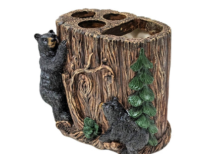 Woodland Bears Around the Tree Toothbrush Holder