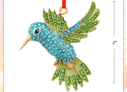 PETCEE Hummingbird Ornament - Blue and Green Hummingbird Christmas Ornament